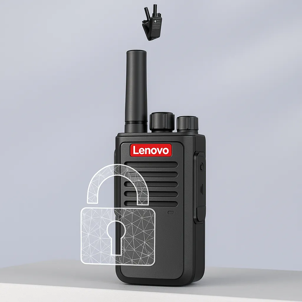 Рация Lenovo C278, до 10 км, шифрование, USB/док-зарядка
