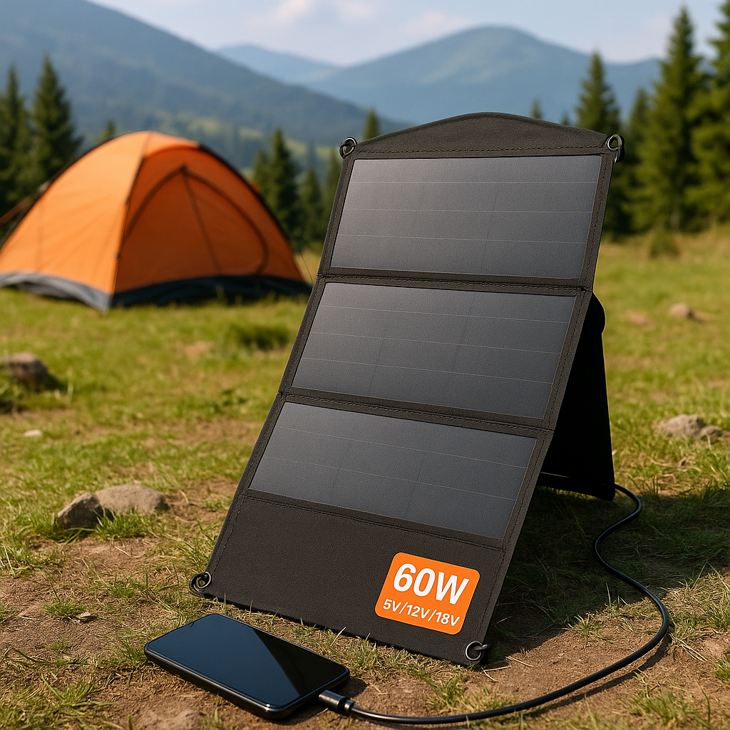 Портативная складная солнечная панель 60W